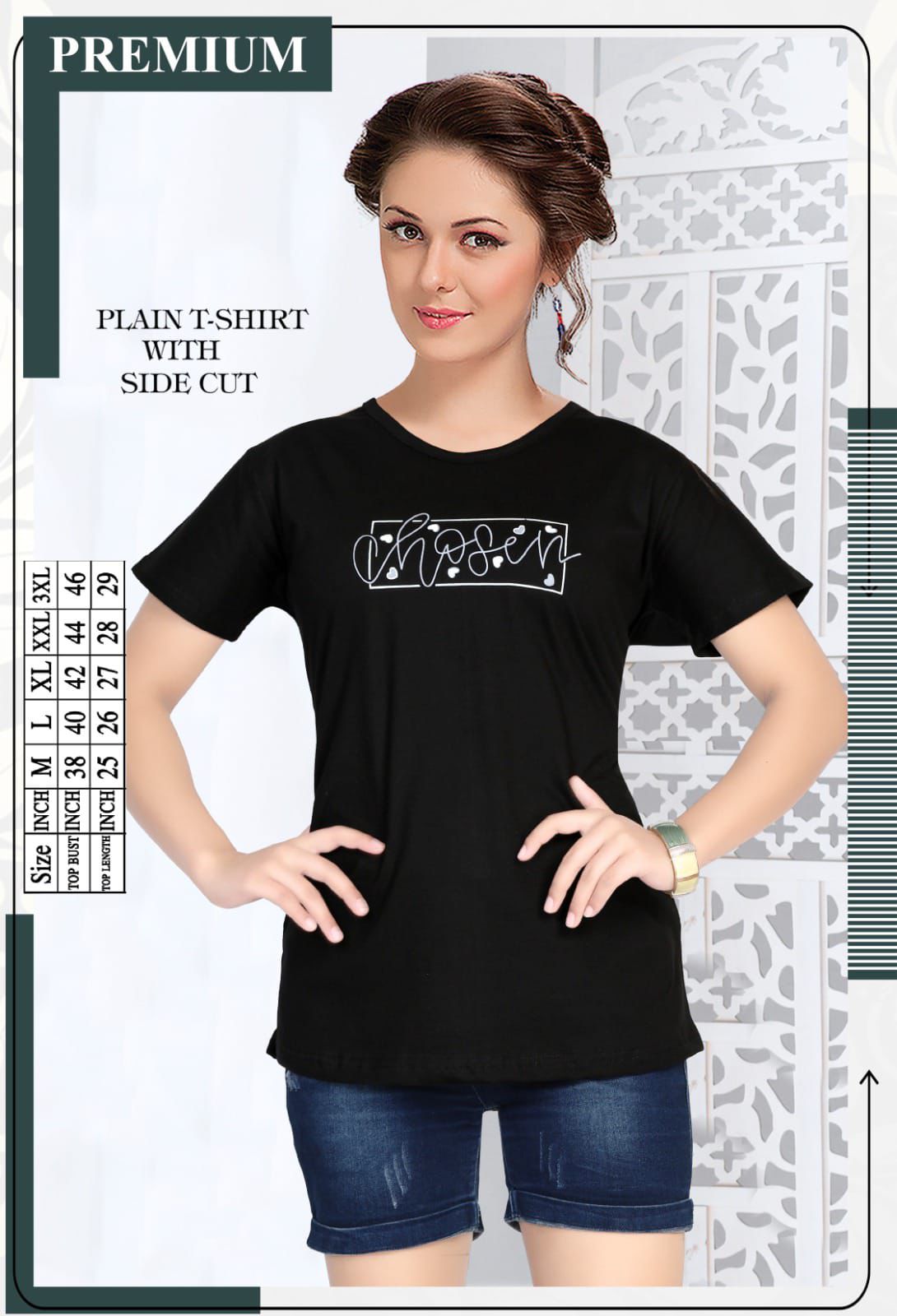 Vol At 0305 Cotton Silicon Summer Special  Ladies T Shirt Wholesale Online
